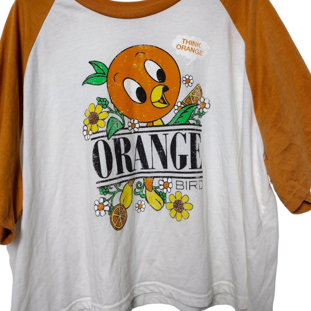 Disney Parks Think Orange Orange Bird Crop Top